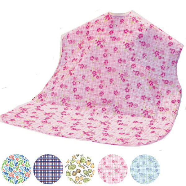 【スーパーSALE P2倍】介護用 エプロン 撥水 防水 おしゃれ 大人用食事用エプロン 川本産業 介護用品 大人用 食事エプロン 介護エプロン 洗える