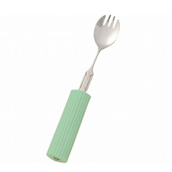 【ブラックフライデーP2倍】曲げ曲げハンドル・シリコンスポンジ付 R-24/SS-2 スプーン・フォーク兼用小 フセ企画 (介護 食器) 介護用品