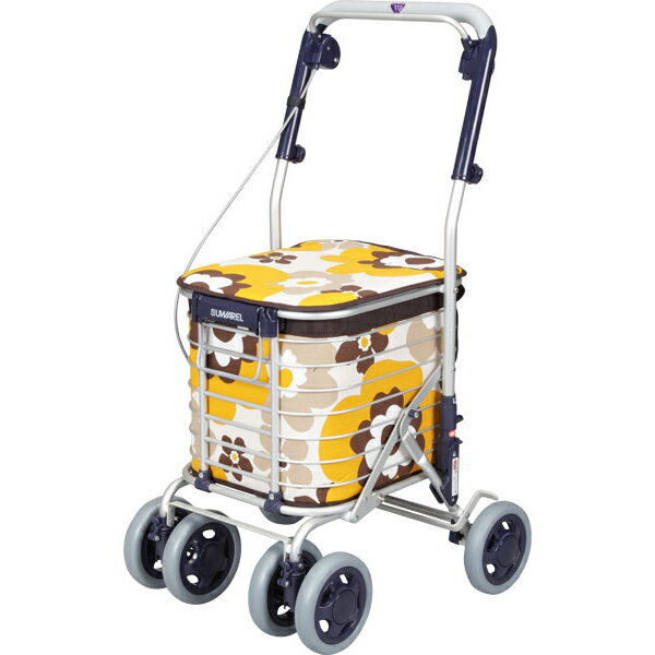 キャリーカート　シルバーカー イエロー 377611-v1.jpg