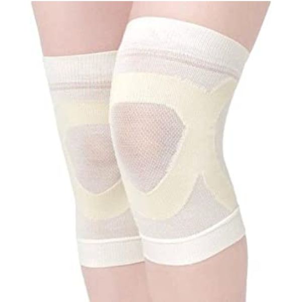 【ポスト投函】ひざを支えるシルク混サポーター 2枚入 046565100 アイボリー セルヴァン (ひざ サポーター 介護) 介護用品