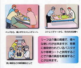 介護用品専門店 まごころショップの（代引き不可）介護用布担架リーフ RT-0001　よしたにクロージング介護用品｜アングル3