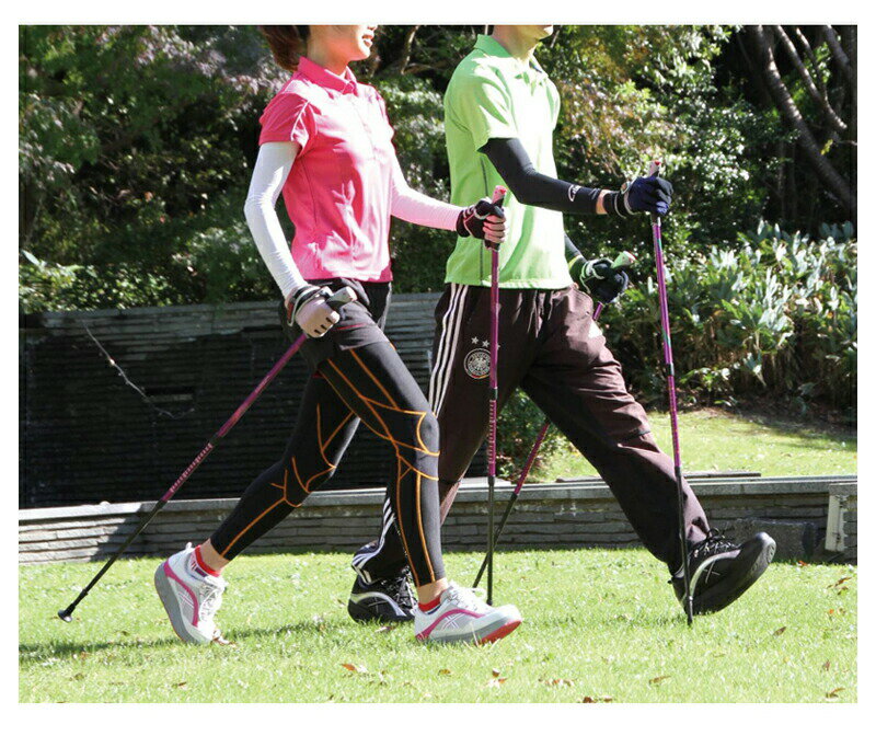 【マラソン限定P2倍】杖 ステッキ おしゃれ フリーアルミDフィット2 WH1022 2本1組 羽立工業 (ウォーキングポール ウォーキング) 介護用品