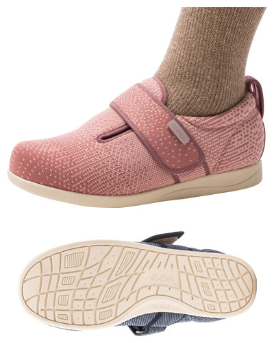 【マラソン限定P2倍】介護シューズ あゆみ レディース おしゃれ 室内 屋内 徳武産業 ダブルマジックIIIニット 1107 3E 片足販売 (介護靴 婦人靴 屋外 室内履き あゆみシューズ) 介護用品 父の日 母の日 敬老の日 プレゼント