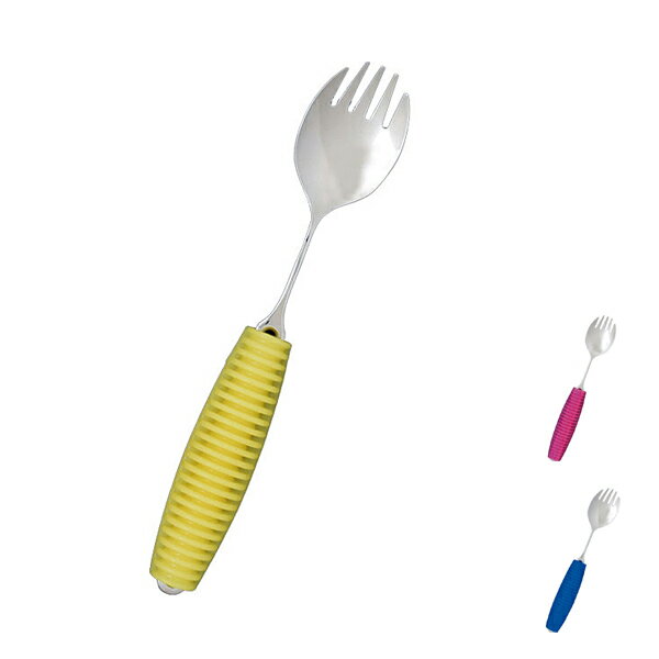 【ブラックフライデーP2倍】フレックスメタルスプーン 先割れ(兼用)大 FM-04 岡部洋食器製作所 (カトラリー 介護 食器) 介護用品