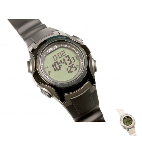 GRUS ウォーキング電波時計 GRS005 インテック (時計 歩数 消費カロリー) 介護用品