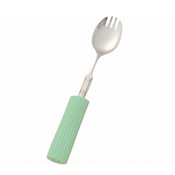 【ブラックフライデーP2倍】曲げ曲げハンドル・シリコンスポンジ付 R-21/SS-2 スプーン・フォーク兼用大 フセ企画 (介護 食器) 介護用品