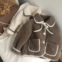ボアコート キッズ ボアアウター 女の子 こども服 もこもこ ふわふわ ボアジャケット ブルゾン ジャンパー 厚手 防寒 両面起毛 秋冬 子供服 カジュアル 可...