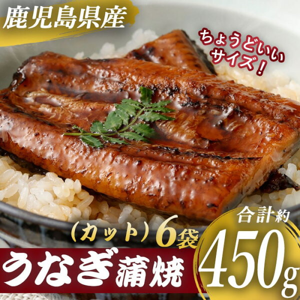 国産 鹿児島県産 うなぎ蒲焼カット 約450g（約75g×6袋） 約半身 ハーフカット 薩摩川内うなぎ 蒲焼 うなぎ蒲焼 冷凍 鹿児島 国産 鰻 ウナギ ギフト プレゼント 御歳暮 お歳暮 お中元 中元 お中元 御中元 丑の日 土用丑の日 2023