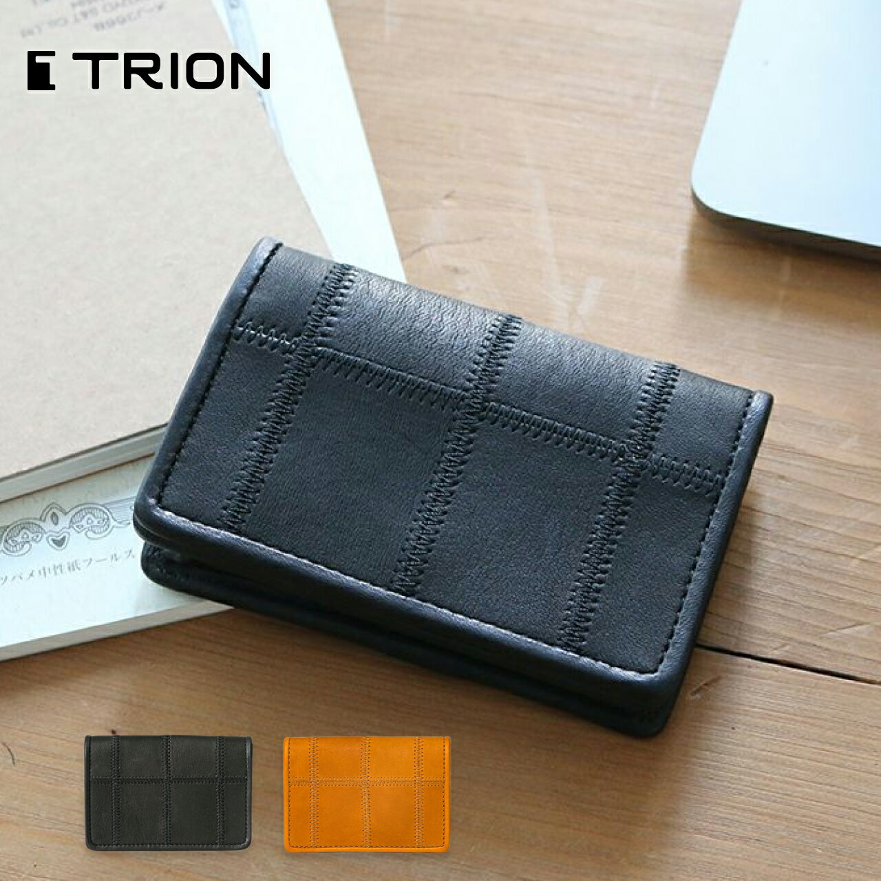 TRION（トライオン） パネルレザー カードケース DPC808(TW)R カードケース 【送料無料】 ギフト 上質..