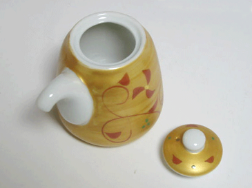 醤油差し 金彩赤絵花 汁次(大) 業務用 国産