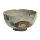 ご飯茶碗 山茶花 赤 大 11.8cm 国産 美濃焼食洗機対応 電子レンジ対応多治見 絵器彩陶