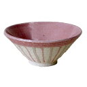 ご飯茶碗 ピンク十草 中 国産 業務用 食器 土物 食洗機対応 電子レンジ対応 美濃焼 その1