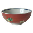 ご飯茶碗 赤絵 梅だより 中平 11.0cm 国産 美濃焼 業務用 食器 食洗機対応 レンジ対応多治見 絵器彩陶