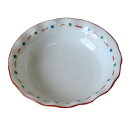 小皿 ビーズ フリル型 9.0cm 国産 美濃焼食器 食洗器対応 レンジ対応多治見 絵器彩陶