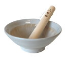 すり鉢 波紋 6号 古染 19.0cm【国産 檜 すりこぎ付】美濃焼 調理器具 スリ鉢 丼 食洗機対応 電子レンジ対応