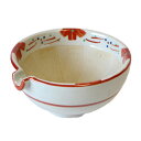 すり鉢 プチ小花 丸片口 4号(13.6cm)美濃焼 国産 キッチン用品 食器 調理器具 スリ鉢 丼 食洗機対応 すりこぎは別売