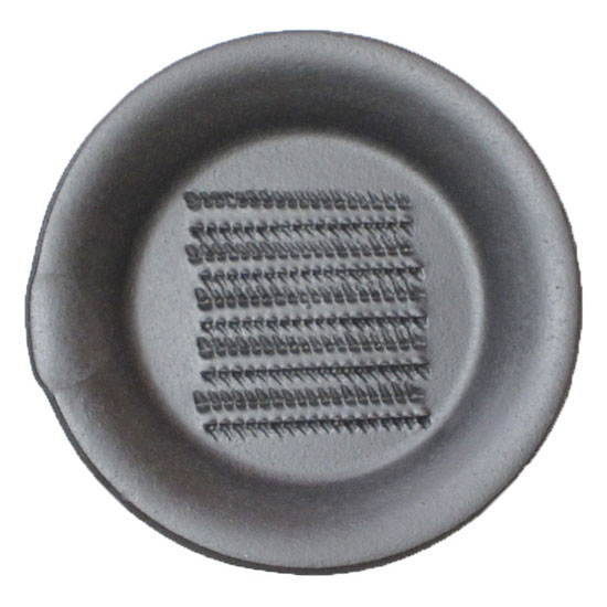 おろし皿 粋な黒 口付わさび用 小皿 国産 美濃焼 調理器具 食器 業務用 食洗機対応 レンジ対応