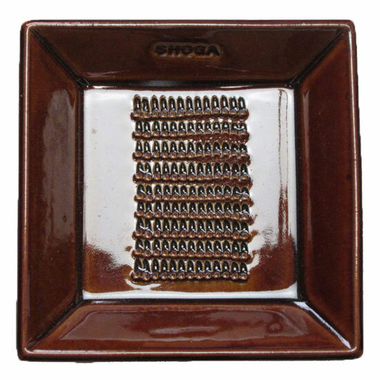 おろし皿 アメ釉 角皿 小 国産 美濃焼 調理器具 食器 業務用 食洗機対応 レンジ対応