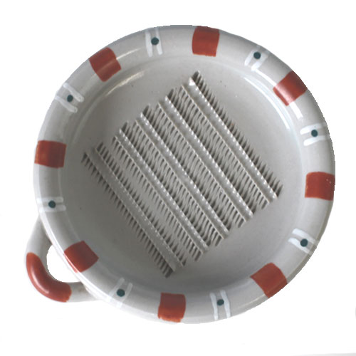 おろし皿 白トクサ 中調理器具 食洗機対応 レンジ対応 和モダン ワサビ ショウガ