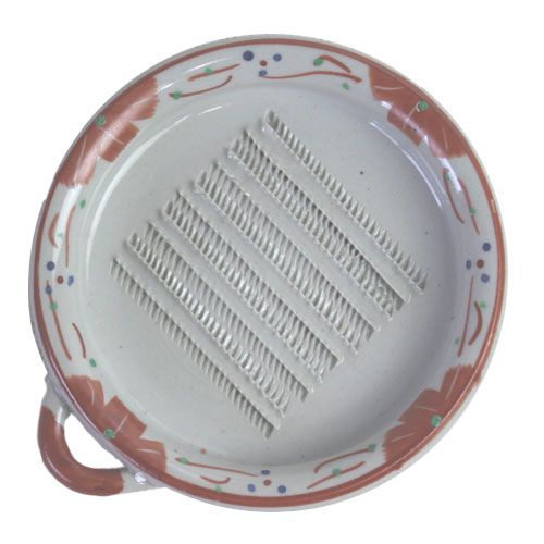 おろし皿 プチ小花 中 調理器具 食器目立て皿 食洗機対応 レンジ対応 美濃焼