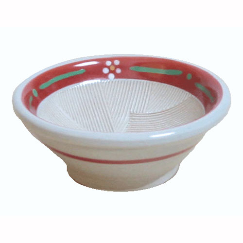 すり鉢 赤絵帯梅すり鉢 ミニ 7.7cm 珍味入 食器 調理器具 国産 珍味 美濃焼 食洗機対応 レンジ対応 すりこぎは別売り