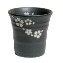 フリーカップ 白い桜 寿司湯呑 250cc 国産 食洗機対応 レンジ対応和モダン 和風 湯呑 緑茶 美濃焼 業務用 温もり プレゼント