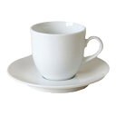コーヒーカップ&ソーサー BASIC 白 碗皿 170cc業務用 食器 国産 食洗機対応 レンジ対応 美濃焼