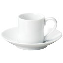 コーヒーカップ＆ソーサー ノーブルホワイト デミタス 70cc碗皿 国産 特白磁 業務用 食器 食洗機対応 レンジ対応 美濃焼