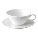 ティーカップ&ソーサー アンジェ 碗皿 240cc 特白磁 紅茶 日本製 業務用 食器 ギフト プレゼント おしゃれ食洗機対応 レンジ対応