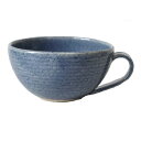 スープカップ 藍染 15.0cm 国産 美濃焼食器 業務用 食洗機対応 レンジ対応 味噌汁 お碗 和モダン プレゼント 和食器 おしゃれ 持ち手多治見 絵器彩陶
