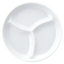お皿 三分割小皿 ホワイト 10.2cm 【2個組】 日本製 業務用 食器 食洗機対応 レンジ対応
