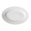 プラター 白中華 リム玉 ホワイト 楕円皿 32.0cm 国産 美濃焼食器 業務用 食洗機対応 レンジ対応