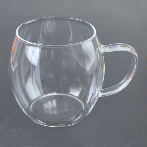 タル　ジョッキ マグカップ 透明 ガラス 樽型 コップ 450ccコーヒー ソフトドリンク アイス おもてなし 業務用 透明 ビール ジョッキ