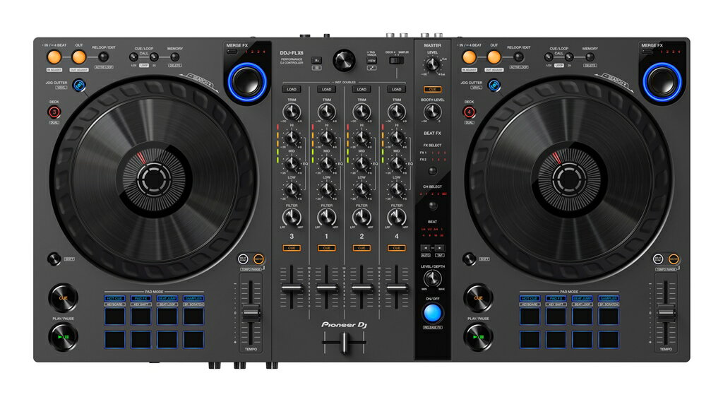 PioneerDJ DDJ-FLX6-GT【マルチアプリ対応 4ch DJコントローラー】 【11/25発売予定 ご予約受付中】【パイオニア】【送料無料】