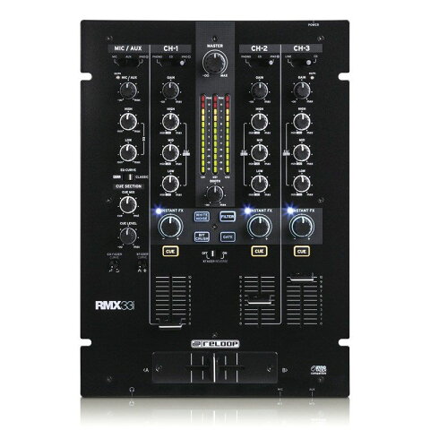 Reloop RMX-33i DJミキサー【リループ】【3+1チャンネル】【送料無料】