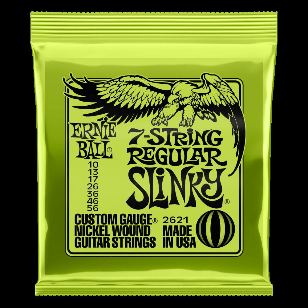 7ѡERNIE BALL / ˡܡ REGULAR SLINKY NICKEL WOUND 7-STRING ELECTRIC GUITAR STRINGS 10-56 GAUGE#2621ڥ쥭ۡڤοŹ