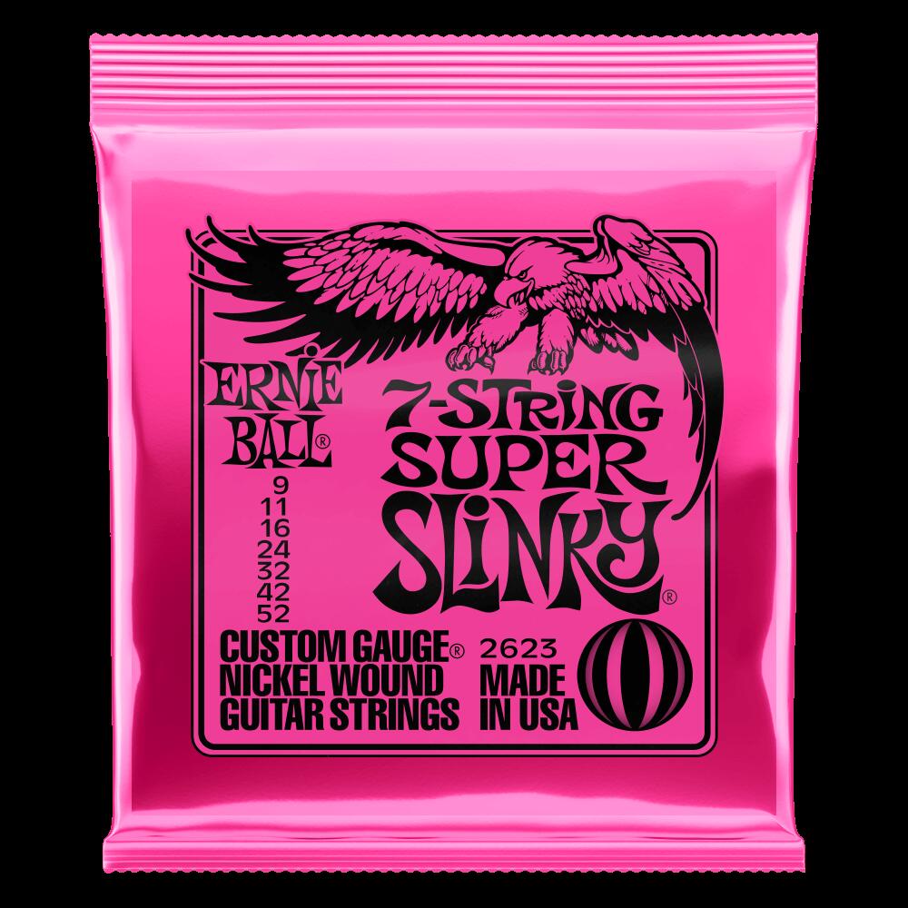 7ѡERNIE BALL / ˡܡ SUPER SLINKY NICKEL WOUND 7-STRING ELECTRIC GUITAR STRINGS 9-52 GAUGE#2623ڥ쥭ۡڤοŹ