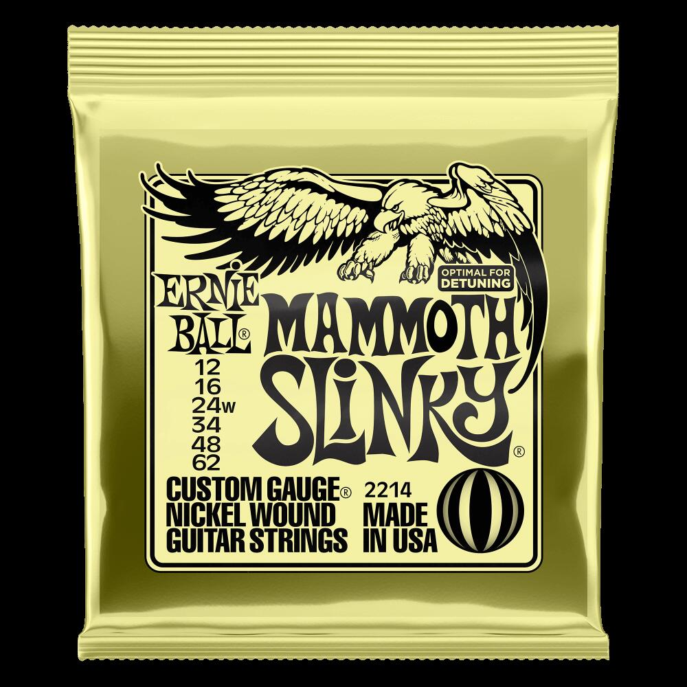 ERNIE BALL / アーニーボール MAMMOTH SLINKY NICKEL WOUND ELECTRIC GUITAR STRINGS WITH WOUND G 12-62 GAUGE 2214【エレキギター弦】【お茶の水駅前店】