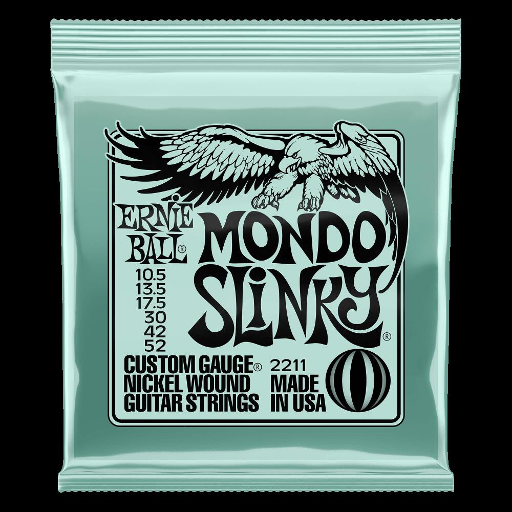 ERNIE BALL / アーニーボール MONDO SLINKY NICKEL WOUND ELECTRIC GUITAR STRINGS 10.5-52 GAUGE#2211【エレキギター弦】【お茶の水駅前店】