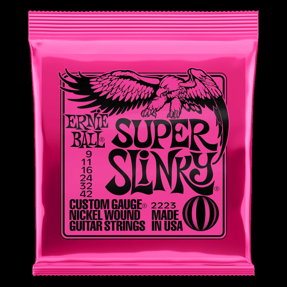 ERNIE BALL / アーニーボール SUPER SLINKY NICKEL WOUND ELECTRIC GUITAR STRINGS 9-42 GAUGE#2223【エレキギター弦】【お茶の水駅前店】