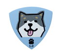 Daiking Coporation 黒柴犬ギターピック日本製1.0mm 10枚セット 【お茶の水駅前店 小物フロア】