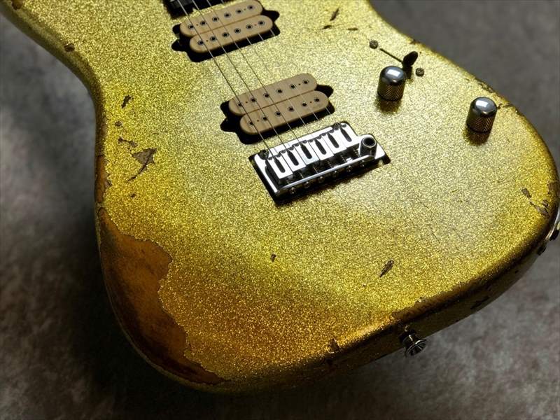 Charvel Custom Shop SanDimas 24 2H Relic -Gold Sparkle- Mater Built by Red Dave Nichols