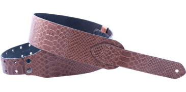 Righton!STRAPS(ライトオン！ストラップス）SNAKE Brown【WILD Series】【ギターストラップ/ベースストラップ】【95〜143cm】