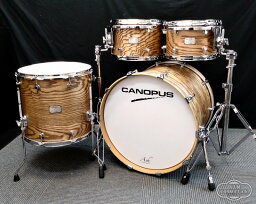 canopus Ash Classic Kit Puls 4pcs 〜Natural Grain Ash Oil〜 シングルタムスタンドx2付属!【お茶の水ドラムコネクション】