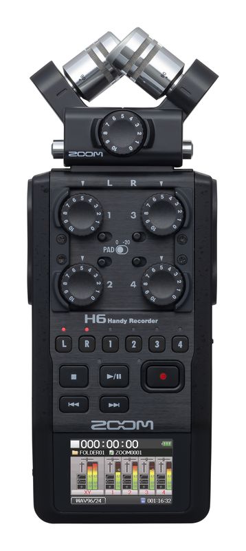 ZOOM H6/BLK ハンディレコ