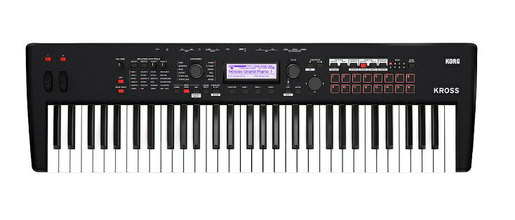 KORG コルグ KROSS2-61-MB　スーパーオプションセットA　【マット・ブラック】【モニタースピーカー、ケーブル、スタンド、ダンパーペダル、ヘッドホン、クリーナーセット】【クロス2】【61鍵】【シンセサイザー・キーボード】【送料無料】