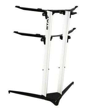 STAY(ステイ)1200/2 P WH Keyboard Stand【White/ホワイトカラー】 【〜88鍵盤用 キーボード・スタンド/2段】【1200/02 Piano】【送料無料】