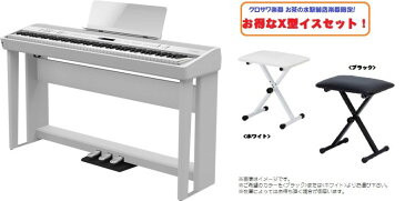 Roland ローランド FP-90-WH 専用スタンドと専用ペダルセット&X型イスセット【ホワイト】【本体+KSC-90+KPD-90+X型イス】【デジタルピアノ・電子ピアノ】【送料無料】