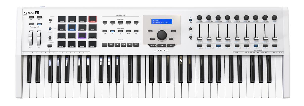 ARTURIA ARTURIA KEYLAB 61 MK 2 White【アートリア】【キーラボ】【新製品！！】【送料無料】