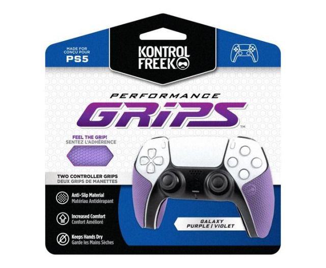 Kontrolfreek (コントロールフリーク) Performance Grips Purple PS5（PUR-4777-PS5） （パフォーマンスグリップ　パープル　紫）【送料無料】【お取り寄せ商品】【送料無料】